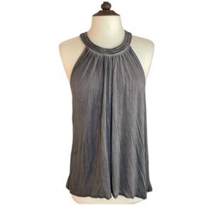 Cable & Gauge grey high neck sleeveless house | size M